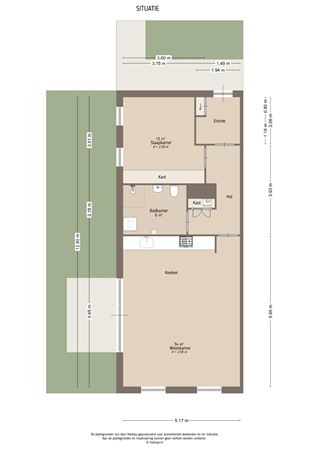 Floorplan - Vogelsangstraat 26, 4141 DJ Leerdam